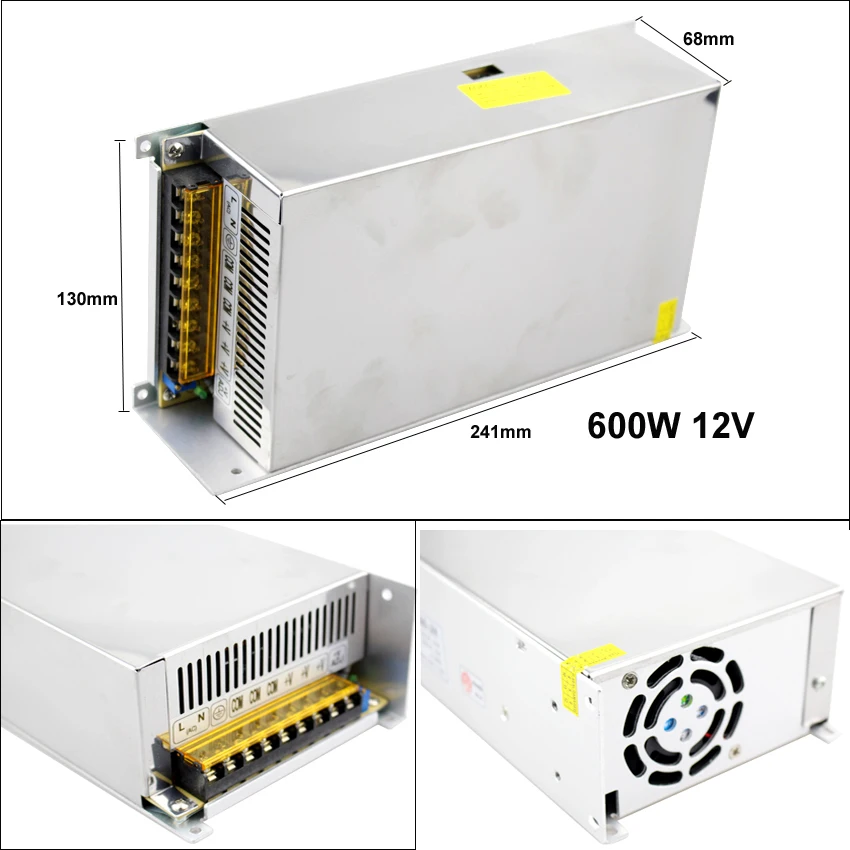 DC12V светодиодный трансформатор питание 1.25A 2A 3A 5A 10A 15A 20A 30A 33A 40A 50A ac к dc 12 В питание светодиодный драйвер для светодиодные ленты