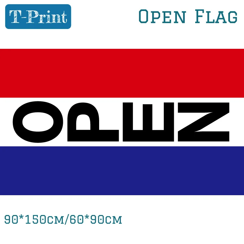 

90*150cm 60*90cm 3x5 Ft Vertical Open Business Sign Banner Flag