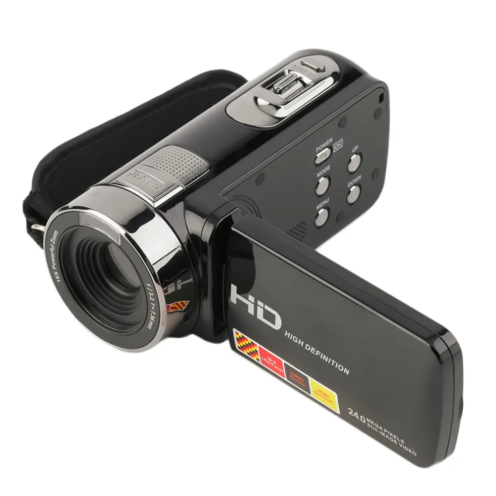 

3.0 inch FHD 1080P 16X Optical Zoom 24MP Digital Video Camera Camcorder DV FHD(1920*1080), HD(1280*720), VGA (640*480)