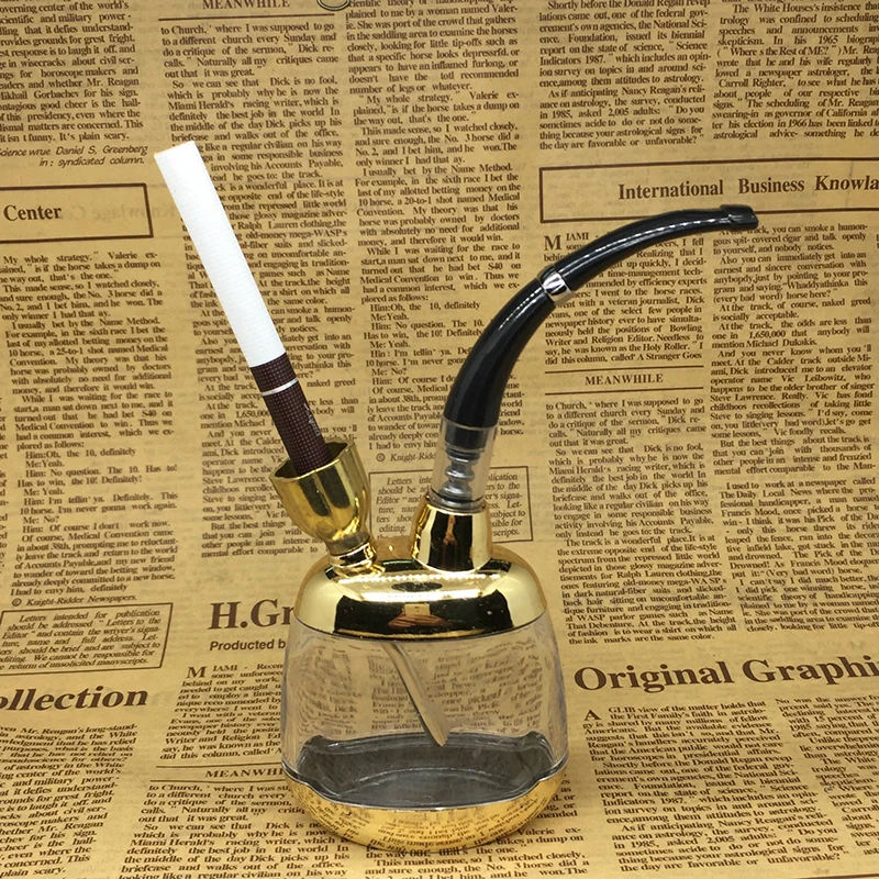 Fashion Multifunction Metal + Plastic Hookah Shisha Smoking Pipe Tobacco Pipe Smoke Narguile Mouthpiece Cigarette Holder