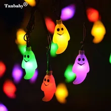 Гирлянды на Хэллоуин 5 м 20 Led Водонепроницаемая лампа призрак AC 220V сменный домашний декоративный светильник для вечеринок