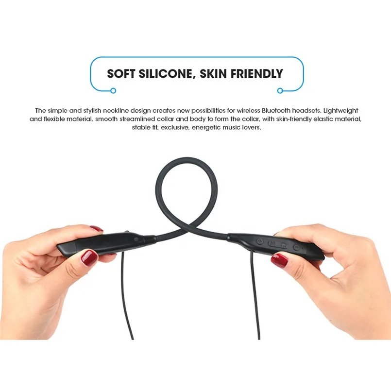Multifunction Bluetooth Sports Earphone Multi-Purpose Plug-In card Neck-Mounted HWS680 Bluetooth V4.2+EDR Headset 40MR2007