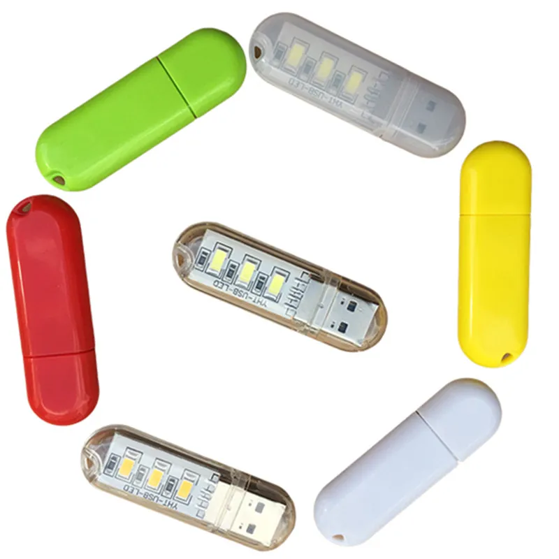 3leds usb led reading lights for pc table lamp