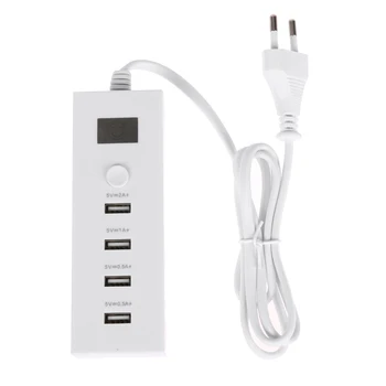 

USB 4 Ports Multifunction USB Quick Charger 5V 2A Extension Charging Socket USB Power Supply Hub EU Plug