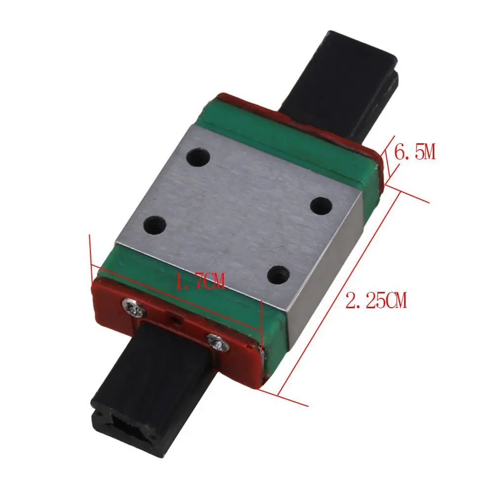 

MGN7C Mini Bearing Steel Linear Sliding Guideway Rail Block Silver for Precise Measurement Equipment