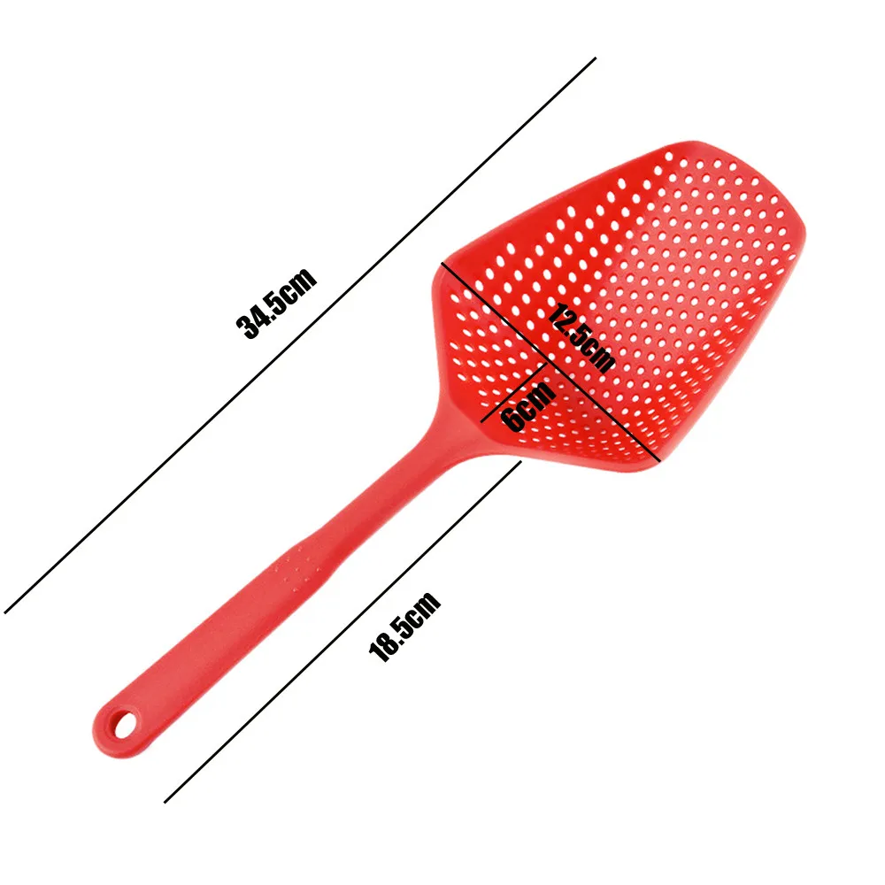 Cooking Shovels Vegetable Strainer Scoop Nylon Spoon High temperature resistant pressure Colander Soup Filter Kitchen Tool C1023