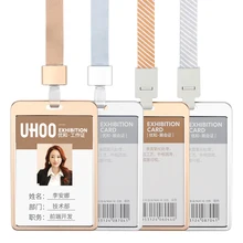 Uhoo Name Card Holder Employee Name Metal Work Certificate Identity Badge YH6644+6722