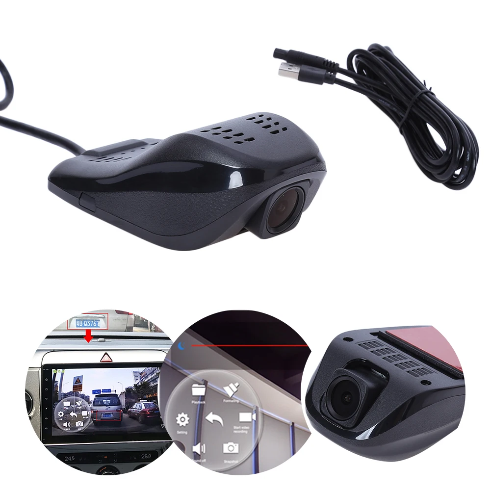 

VODOOL Car DVR Camera Dashcam Full HD Video Registrator Recorder G-sensor Night Vision Dash Cam Android System USB DVR Original