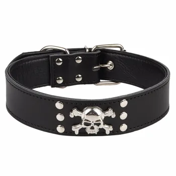 

PipiFren Genuine leather A Big Dogs Collars Spiked Pets Supplies For Belt A Large Dog Necklace Collar Cat halsband hond leer