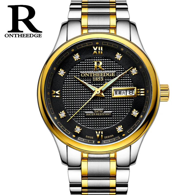 

Relogio Masculino Top Brand Luminous Mens Watches Luxury Full Steel Clock Sport Quartz Watch Men Business Waterproof Watch Hot