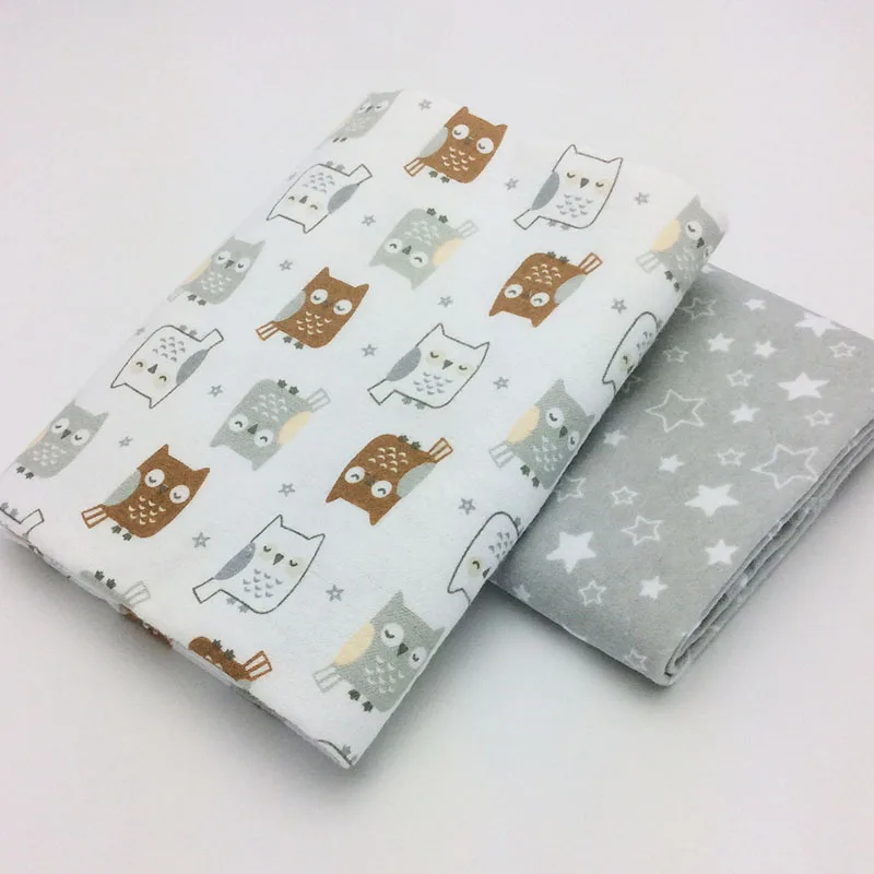 2Pcs lot 76x76cm 100 cotton Flannel font b Baby b font Blanket Newborn Super Soft Cartoon