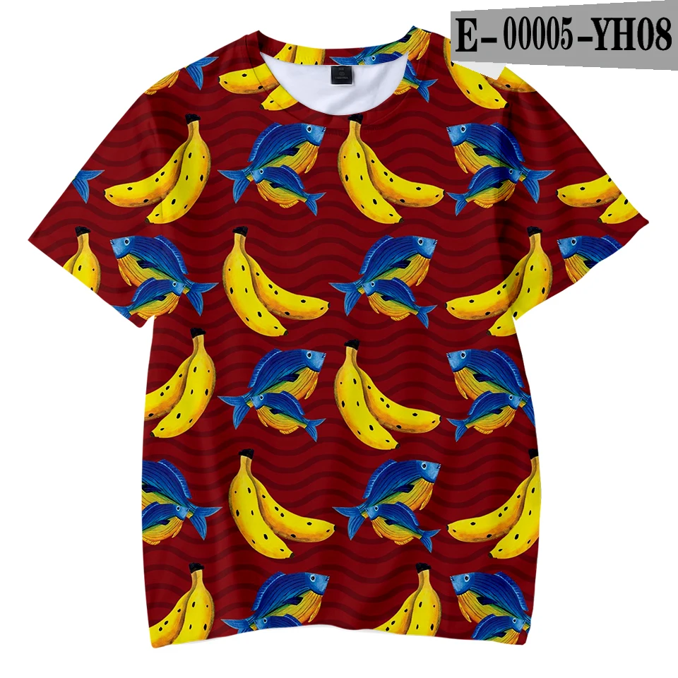 NEW 3D BANANA FISH fashion Tshirt Yellow Kpop Casual hot Style Boys and Girls Tshirts trend Summer Anime Soft Kids Tshirt - Цвет: 3D