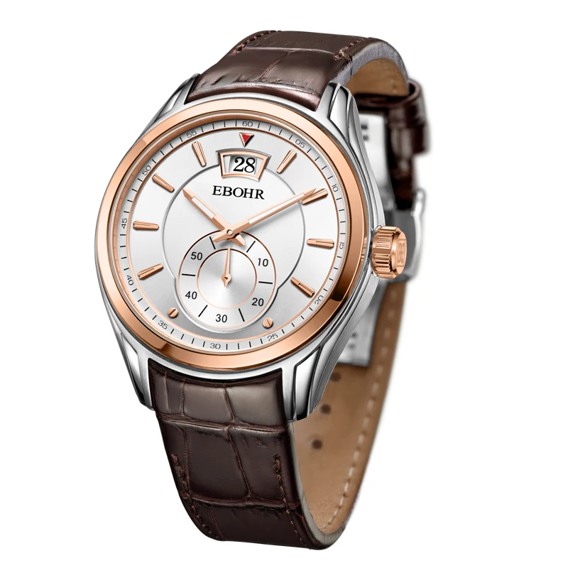 

EBOHR 2019 new luxury brand men's sports watch men's Quartz watch men's business fashion casual leather watch Ebohr 10950234