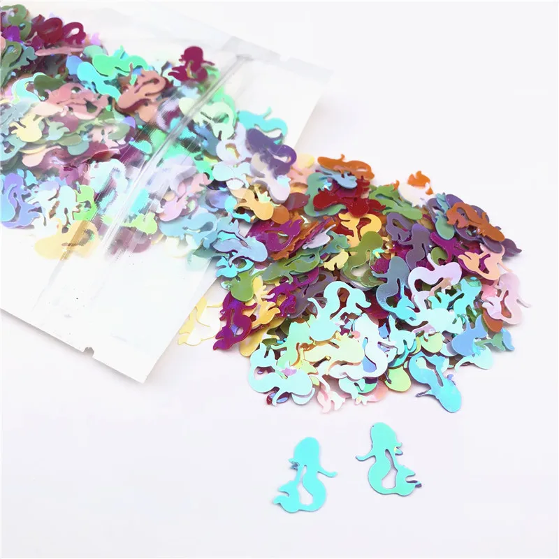 

600pcs/Pack Colorful Mermaid Shape Loose Sequins Paillettes Sewing Craft, Women Garments Bags,Children Craft DIY Accessories