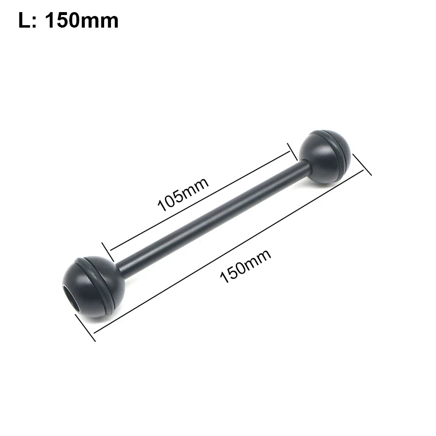 Высокое качество шаровой Кронштейн многофункциональный бабочка зажим для дайвинга подводная фотография факела - Цвет: L150MM