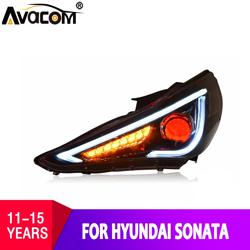 Автомобисветильник фара AVACOM для Hyundai Sonata светодиодный ная 2011 2012 2013 2014 2015