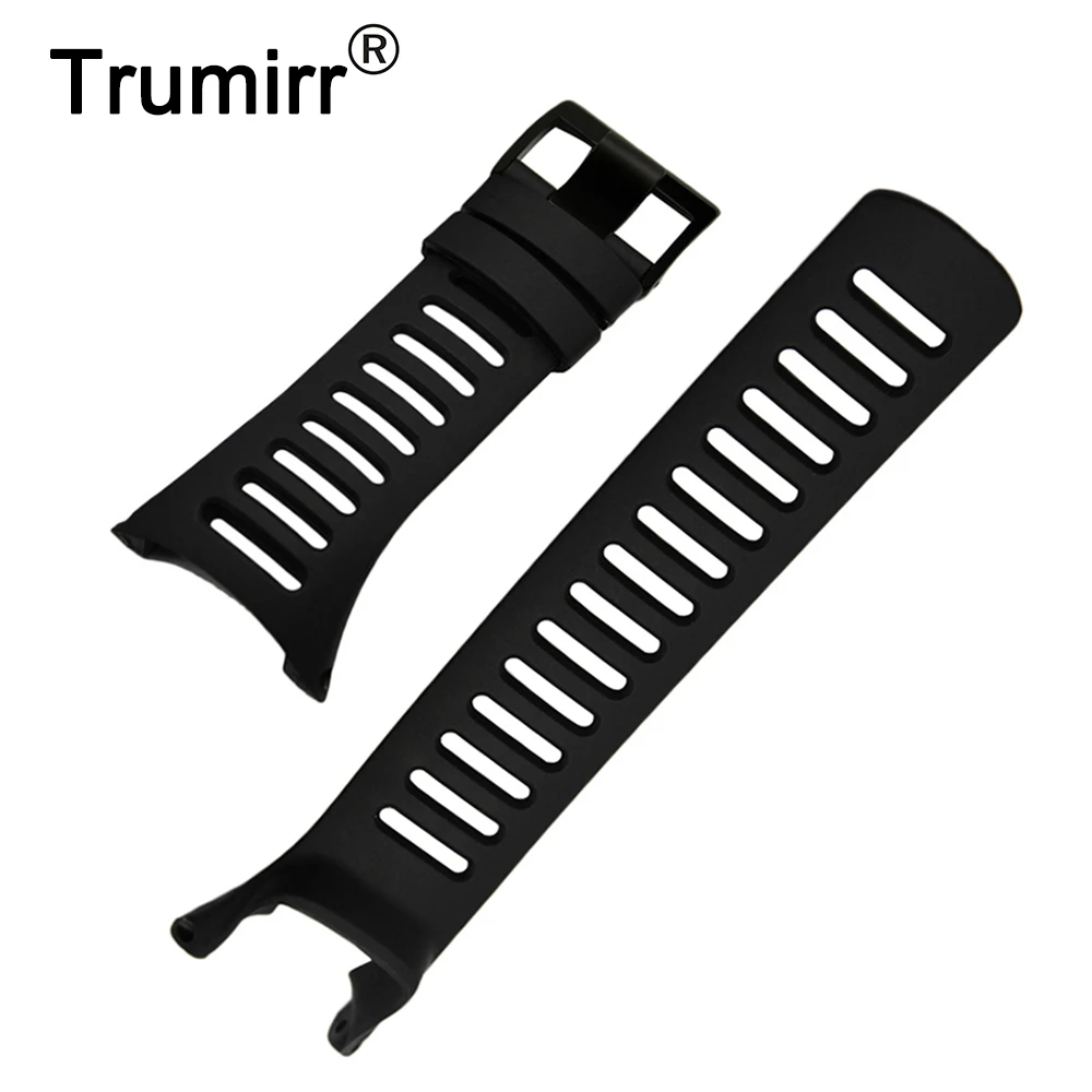 

Luxury Rubber Watchband +Tool for Suunto Ambit 1/2/2S/2R/3 Peak/Sport/Run Watch Band Black Steel Buckle Strap Wrist Bracelet