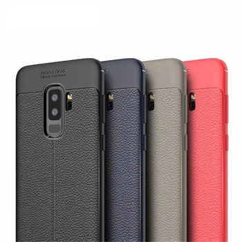 

50pcs Armor Litchi Pattern Soft TPU Case For Samsung Galaxy S10 5G E S9 S8 Plus Note 10 9 8 A10E A20E A8S A6S Silicone Cover