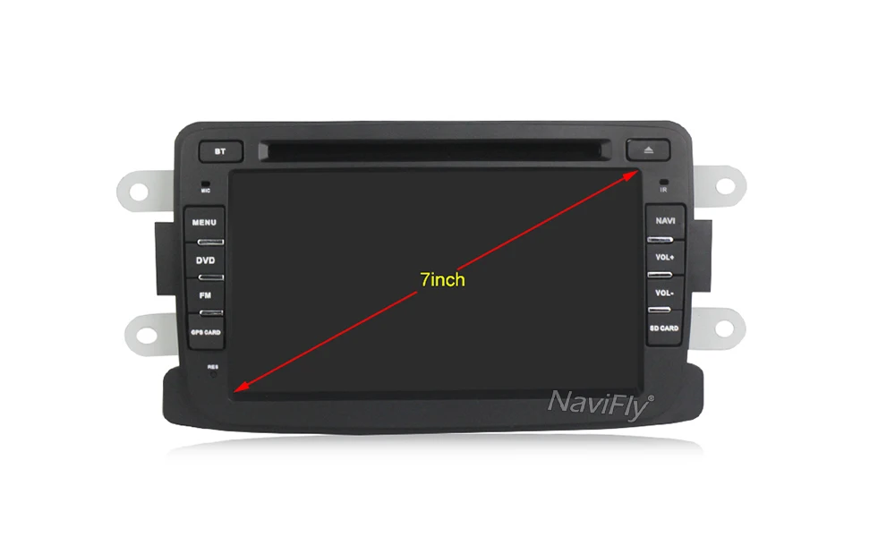 Top Navifly 1024*600 Quad Core Android 7.1 2G RAM 7inch Car DVD GPS Navi Radio vedio Player For Dacia/Duster/Logan/Sandero 11