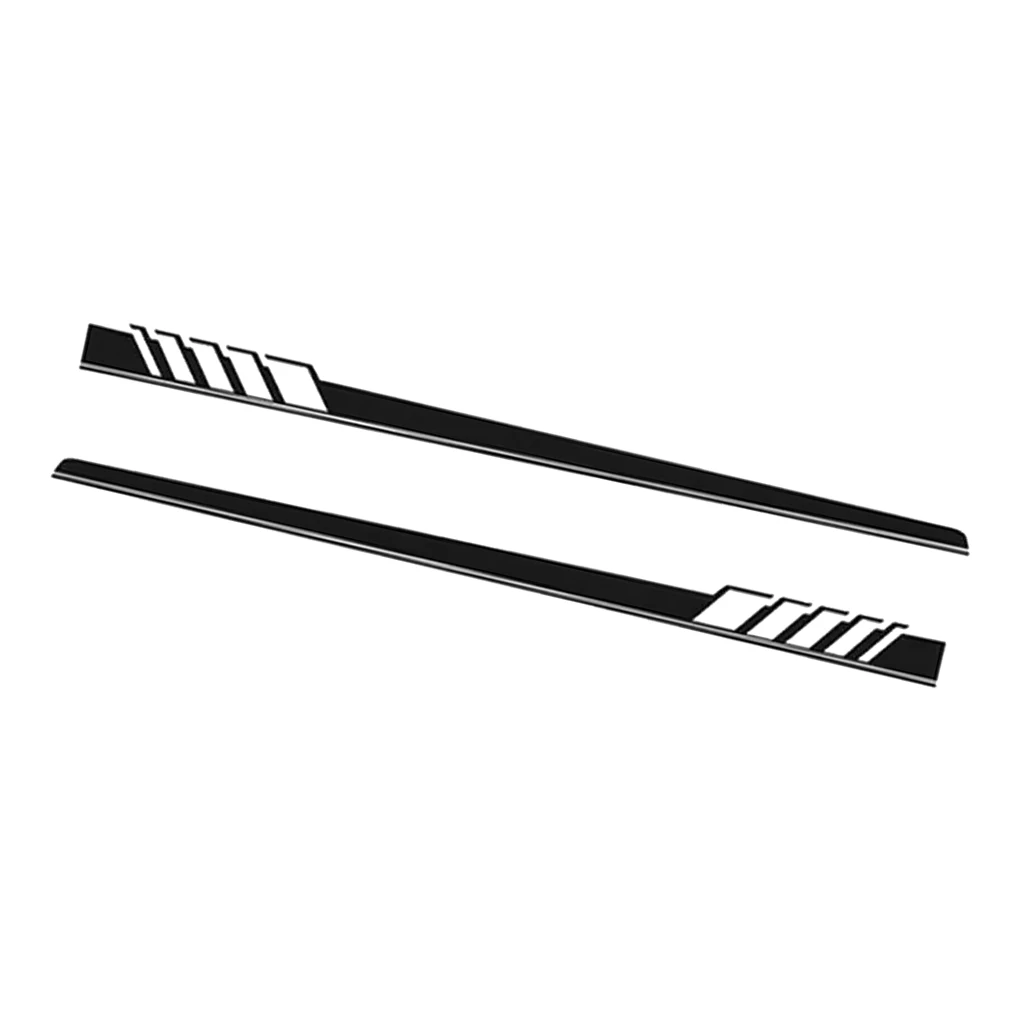 2 Pieces Universal Car Body Side Stripes Skirt Vinyl Decals Sticker Decor Waterproof Self-adhesive Removable Last longer