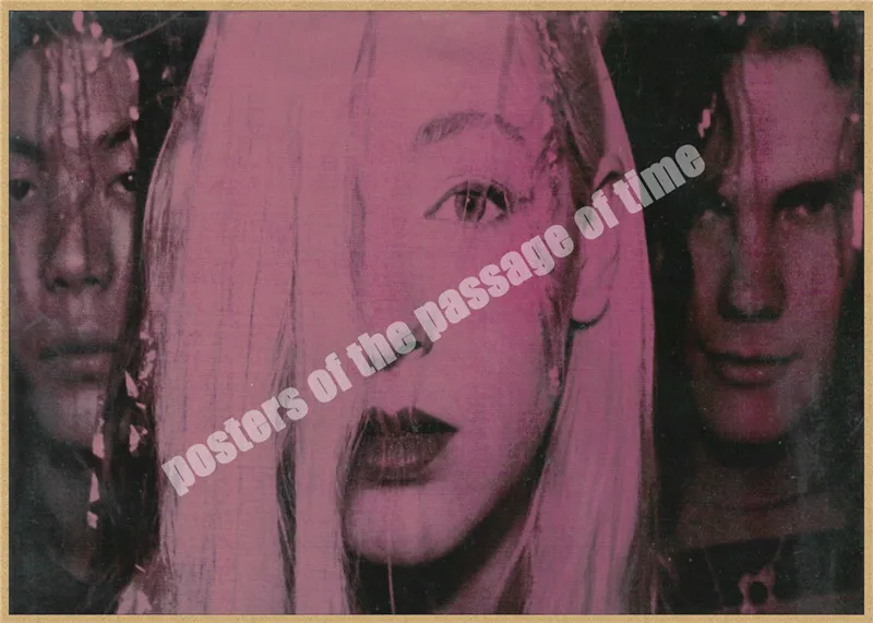 В Smashing Pumpkins альтернатива Поп/Рок домашнего интерьера крафт кислота рок-н-РОЛ постер рисунок основной наклейки на стену - Цвет: Фиолетовый
