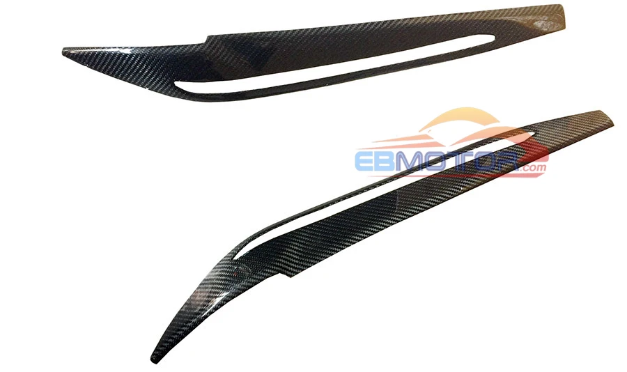 ebmotor-com Real Carbon Fiber Front Head Light Eyelids Eyebrows 1set Fit For BMW X6 F16 2016UP5
