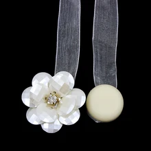 Горячая Цветочная форма магнитная пряжка для штор магнитный держатель Tieback окно занавес клип держатель ремень аксессуары домашний декор