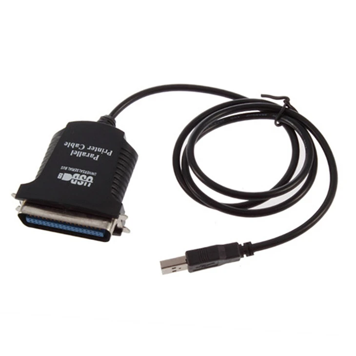 

Good Quality Printer Converter Port Cable New USB to Parallel Printer Adapter 1284 Cable 36 Pin Black