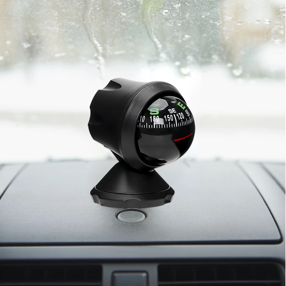 Auto Navigation Compass Ball with Adhesive Outdoor Direction Guidance