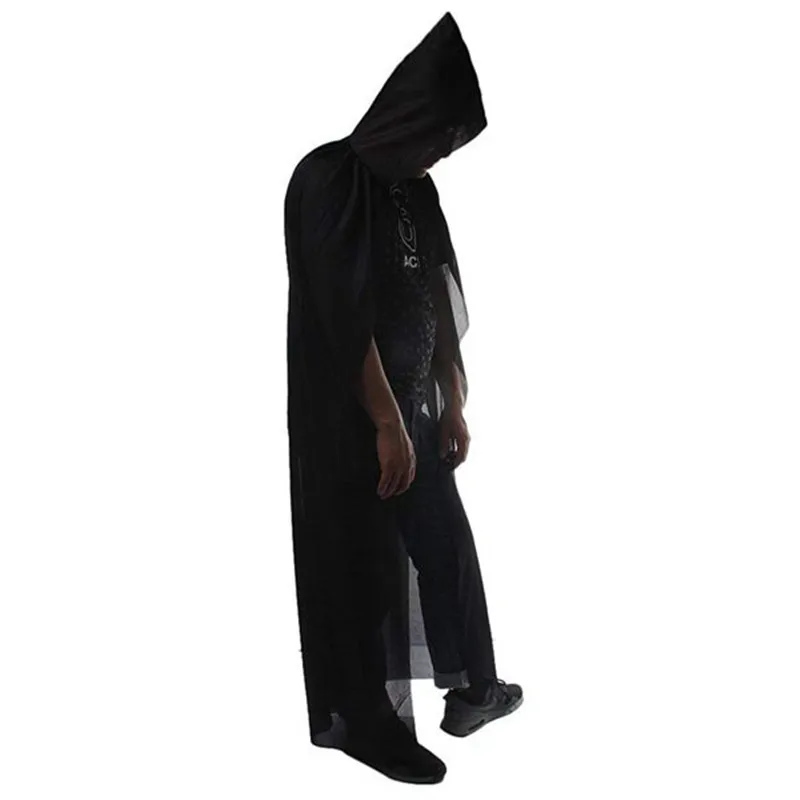 

Death Devil Wicca Robe / Dracula Cloak with Hood / Long Tippet Cape for Halloween Costumes Cosplay Fancy Dress Prop Disfraz Nina
