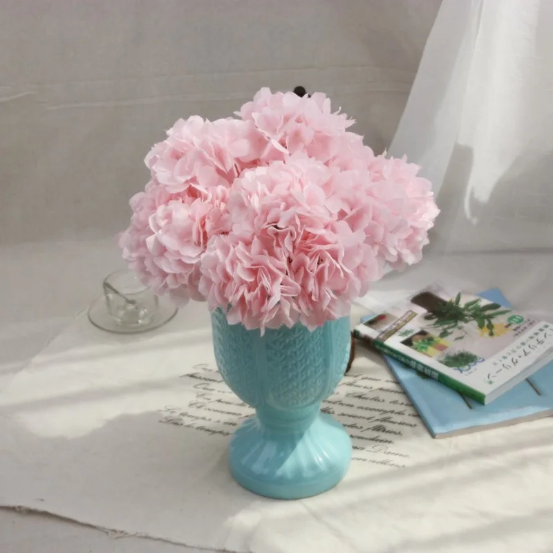 5 Head Silk Artificial Flower Wedding Box Decoration Scrapbooking