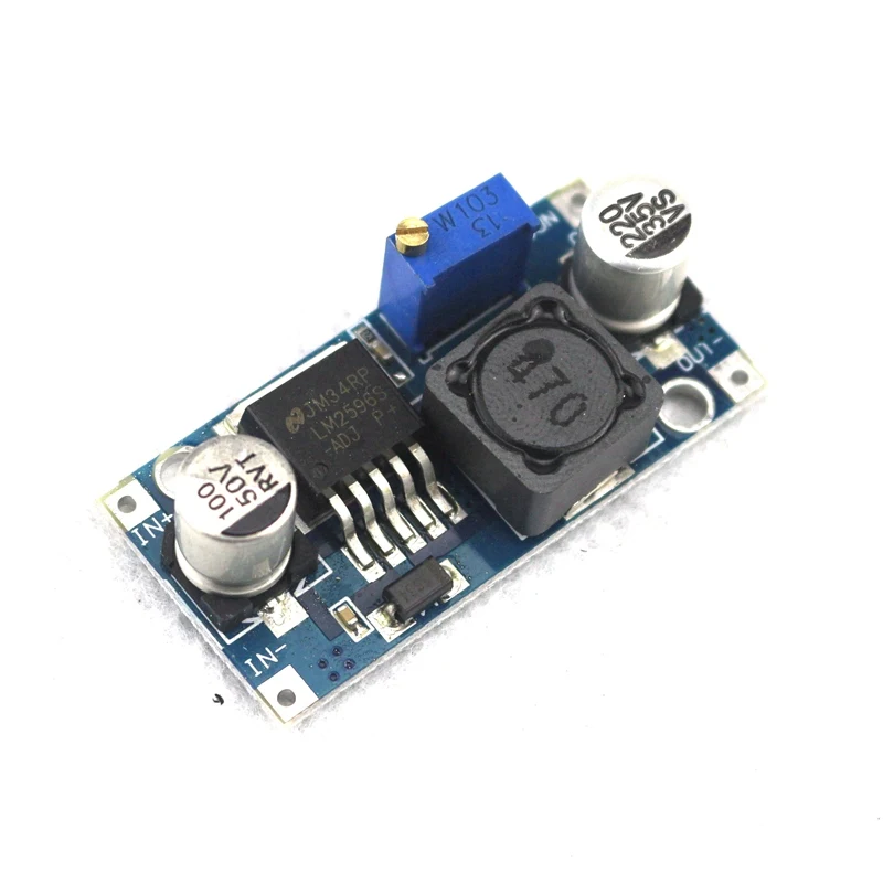 

2 PCS High Efficiency DC-DC Buck Converter Power Supply Module Step-down Voltage Regulator Car 35V 3A LM2596 Free Shipping