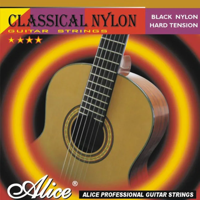 Classical Guitar Strings Set / ALICE 0285 044 Series Black Nylon Music