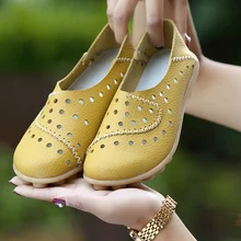 Женские кожаные кроссовки большого размера, Женская легкая летняя дышащая сетчатая женская обувь, спортивная обувь, увеличивающая рост