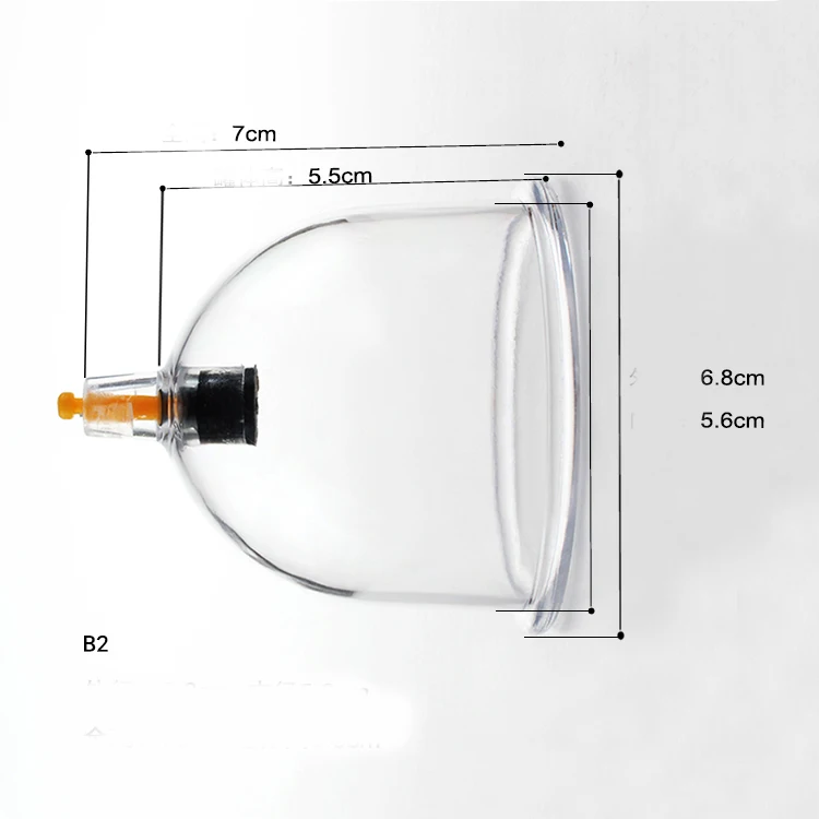 

10 pcs B1/B2/B3/B4/B6 acupuncture vacuum cupping cans mixed size cup set