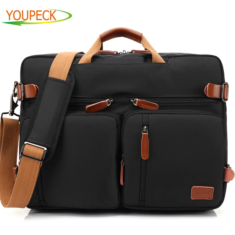 

Convertible Backpack Laptop bag 17 17.3 inch notebook bag shoulder Messenger Bag Laptop Case Handbag Business Briefcase Rucksack