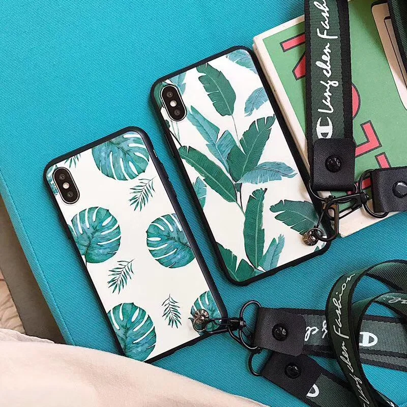 Green Tropical Monstera Leaf Soft TPU Cover Case For OPPO F1 F3 Plus A77 A83 A3 A5 R9 R9S R11 R11S R15 Dream Mirror R17 |