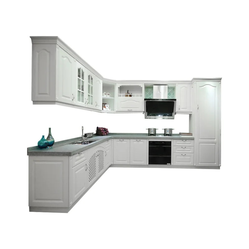 Muebles de cocina антикварный дизайн белые кухонные шкафы на продажу|Наборы для