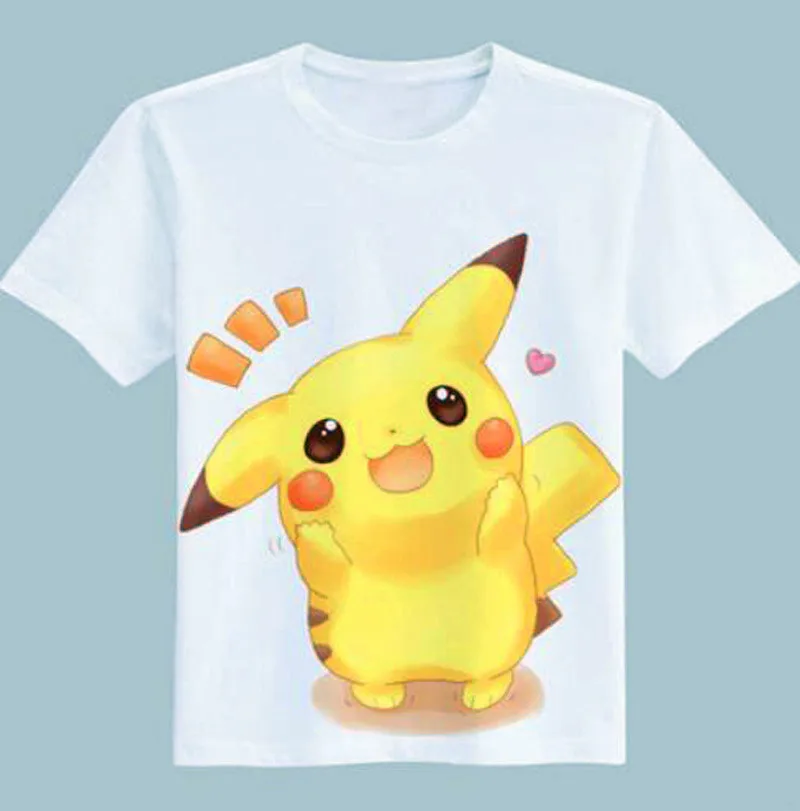 New Arrivals brand clothing 3D printed Pokemon go Pikachu t font b shirt b font for