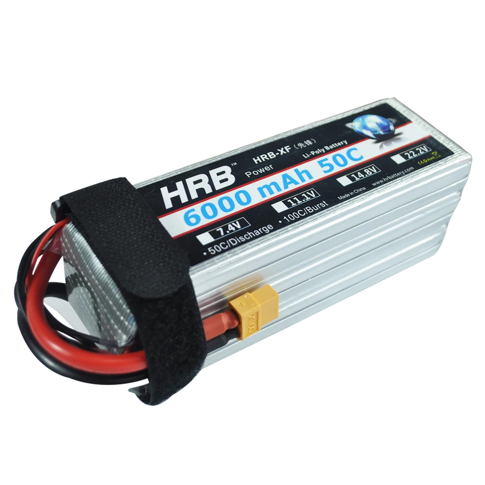 HRB RC Lipo Battery 6S 22.2v 6000mAh 50C 100C AKKU For RC Car ...