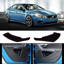 Фирменная Новинка 1 комплект внутри дверь против царапин защитная крышка площадкой для Volvo S60 2009-15