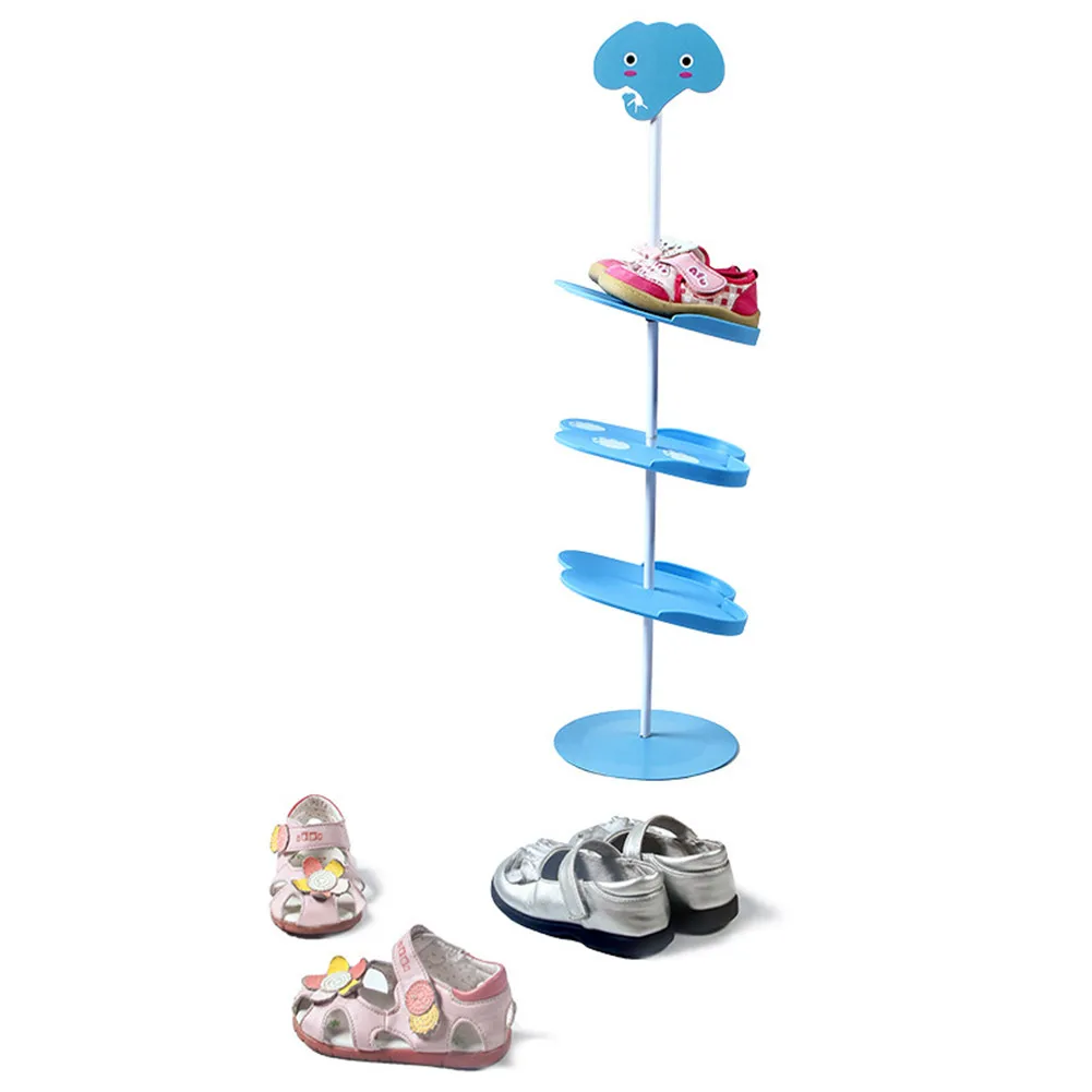 Простой Бесплатный обувной стеллаж с мультяшным животным рисунком, стойка для хранения, емкость для хранения, домашняя мебель для взрослых детей