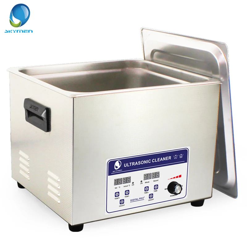 Skymen Industry Digital Ultrasonic Cleaner Bath 15L 144W-360W 40kHz Time heater Power adjustable