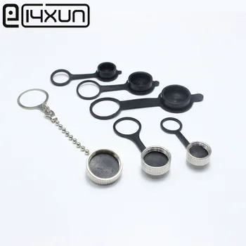 

1lot Aviation Plug Parts Dust Rubber / Metal Cap Cover Waterproof Connector Plugs for GX12 GX16 GX20
