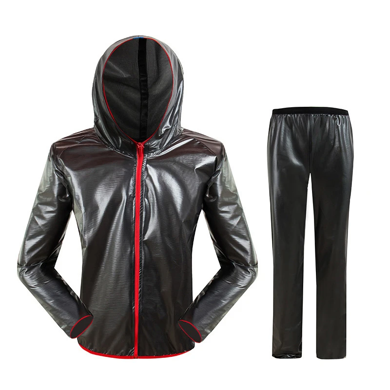 NEW Bicycle Bike Cycling Raincoat Wind Coat Waterproof Hooded Jacket Pants Set