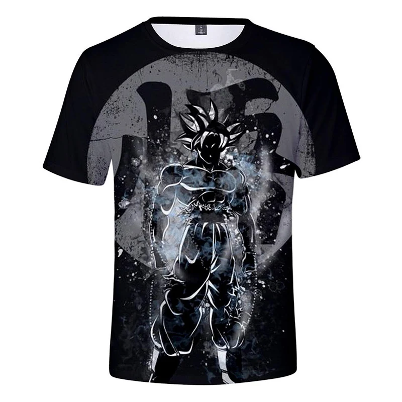 

Super Saiyan 3D print t shirt Anime Dragon Ball Z Goku Summer Fashion Tee Tops Men/Boy Master Roshi Print Clothes Cartoon tshirt