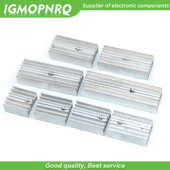 

100pcs white Aluminum Heatsink Radiator 15*10*16/20/22/25/30/40/50mm Transistor TO-220 For TO220 Transistors IGMOPNRQ