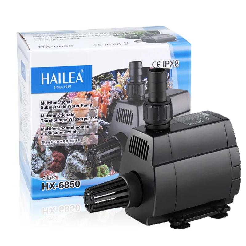 9000L/h HAILEA HX 6850 High Lift Submersible Inline Water Circulation