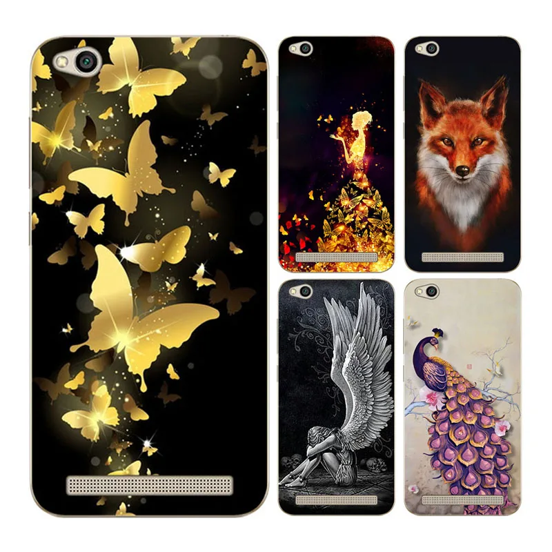 

Goterfly Case For Redmi 5A Cover 3d Cat Flower For Redmi 5A Cartoon Fundas For xiaomi Redmi 5A Capa case For Redmi 5A Cartoon
