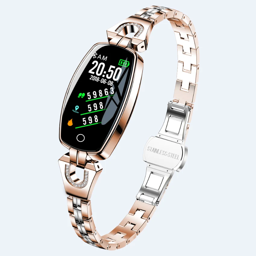 

H8 Smart Wristband Women 0.96 inch Color Screen sport bracelet Heart Rate Monitor Waterproof fitness tracker smartwatch
